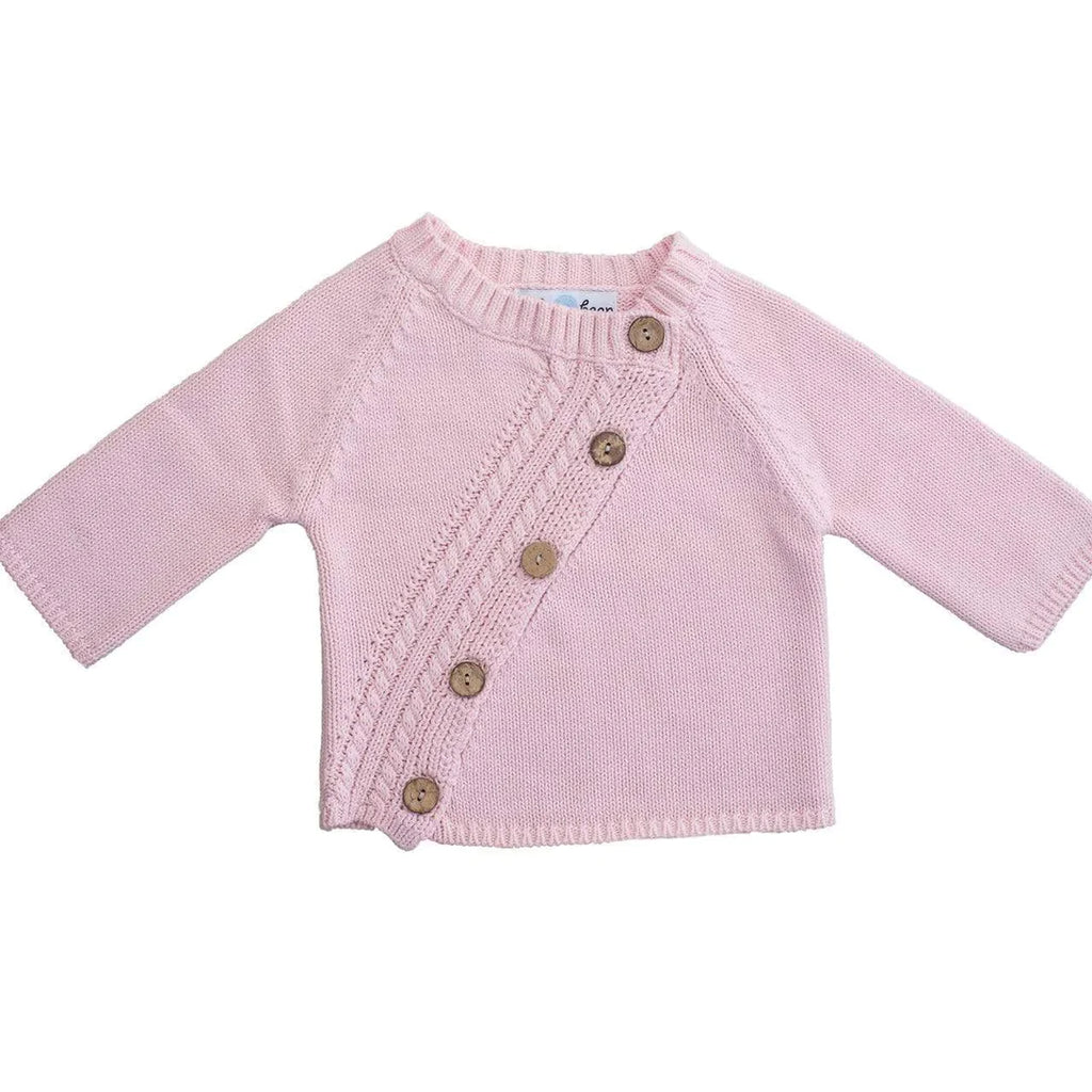 LONG SLEEVE CARDIGAN (PINK) - BEBA BEAN