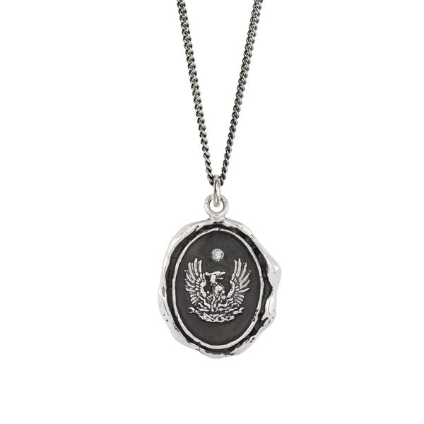 FIRE WITHIN DIAMOND SET NECKLACE - PYRRHA