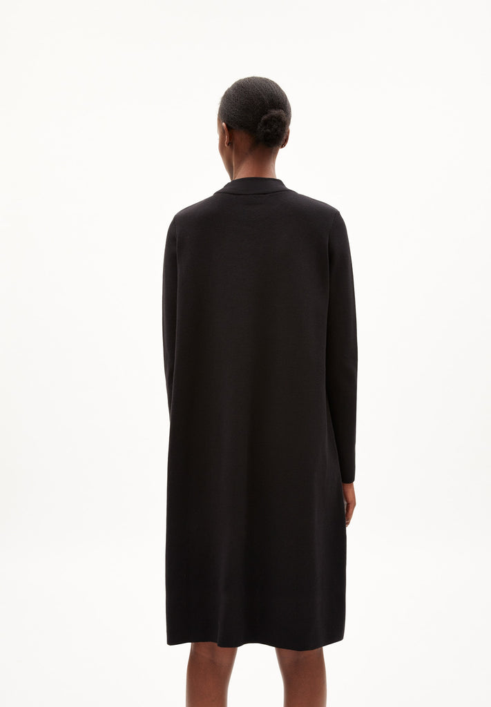 FRIADAA KNIT DRESS (BLACK) - ARMEDANGELS