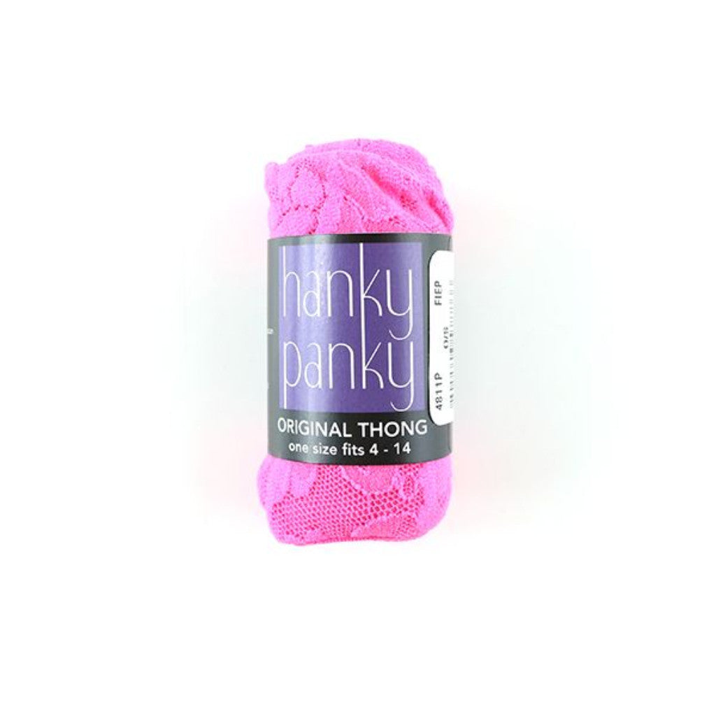 ORIGINAL RISE THONG (FIESTA PINK) - HANKY PANKY