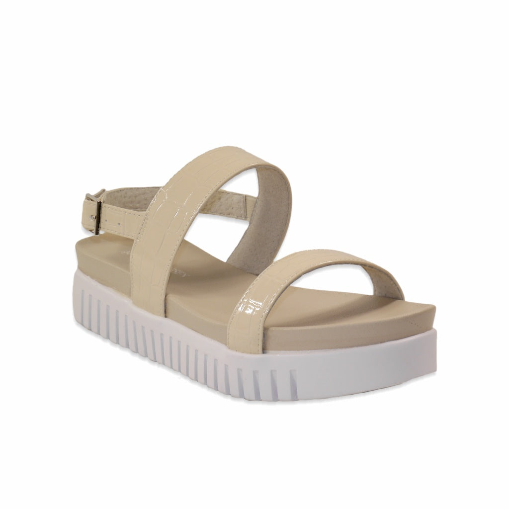 TULIP STRAPPY SANDAL (CREAM) - ILSE JACOBSEN
