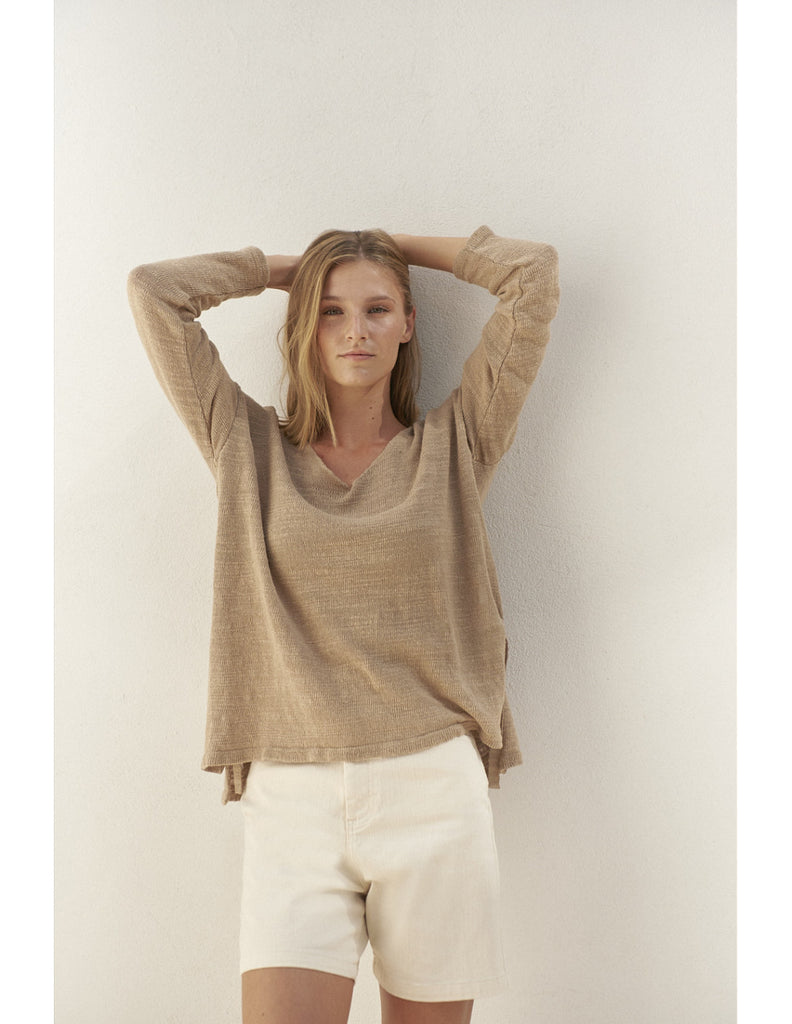 WUAYUU SWEATER (SAND) - MUS BOMBON