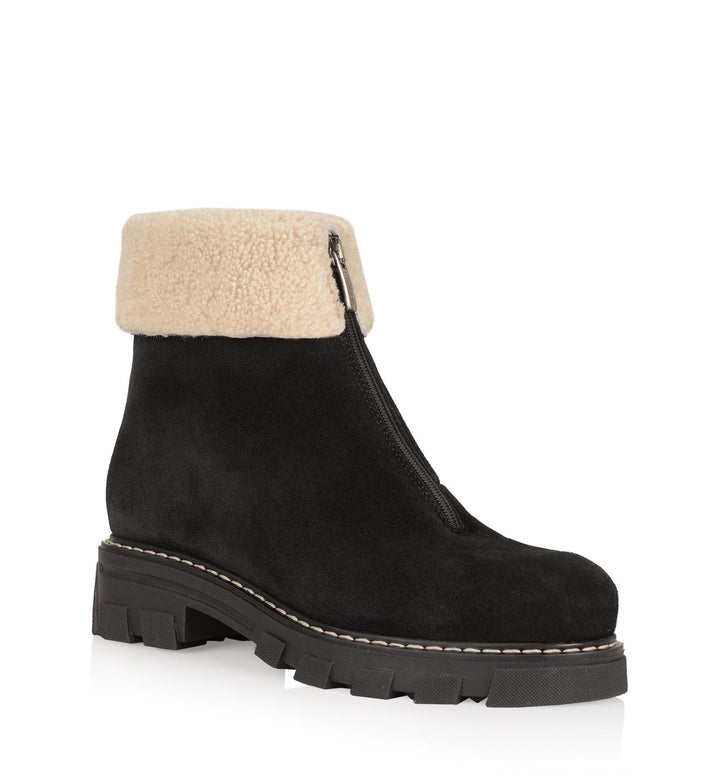 ABBA SHEARLING SUEDE BOOT - LA CANADIENNE