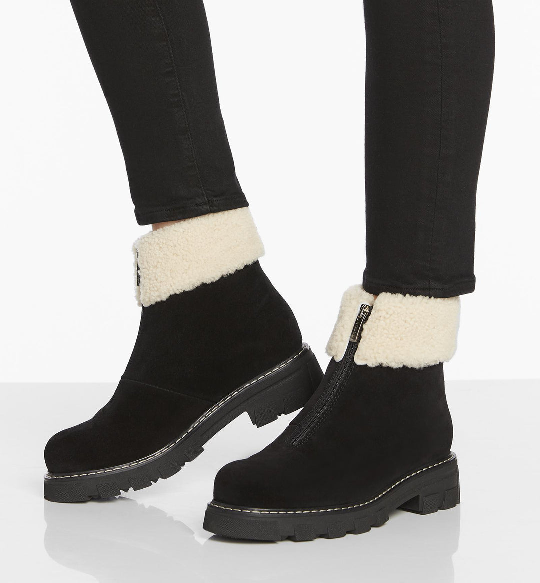 ABBA SHEARLING SUEDE BOOT - LA CANADIENNE
