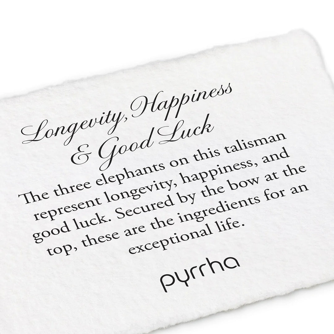 LONGEVITY, HAPPINESS & GOOD LUCK NECKLACE (30") - PYRRHA