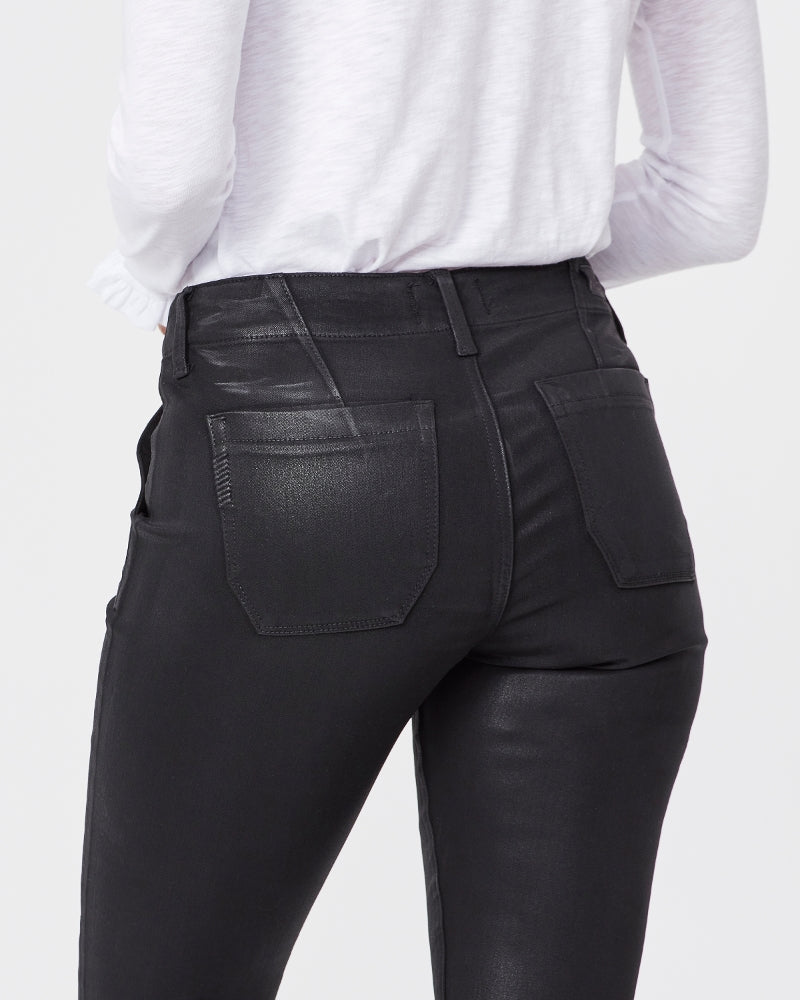 COATED MAYSLIE JOGGER (BLACK FOG) - PAIGE