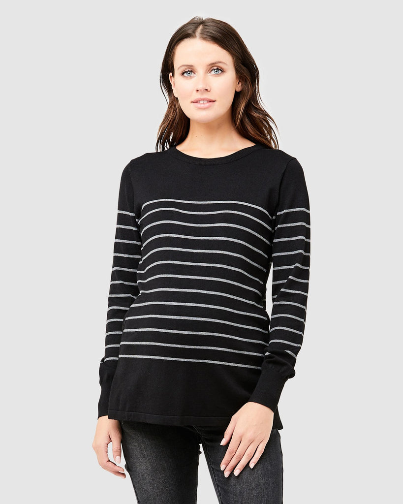 BUTTON UP NURSING SWEATER - RIPE MATERNITY