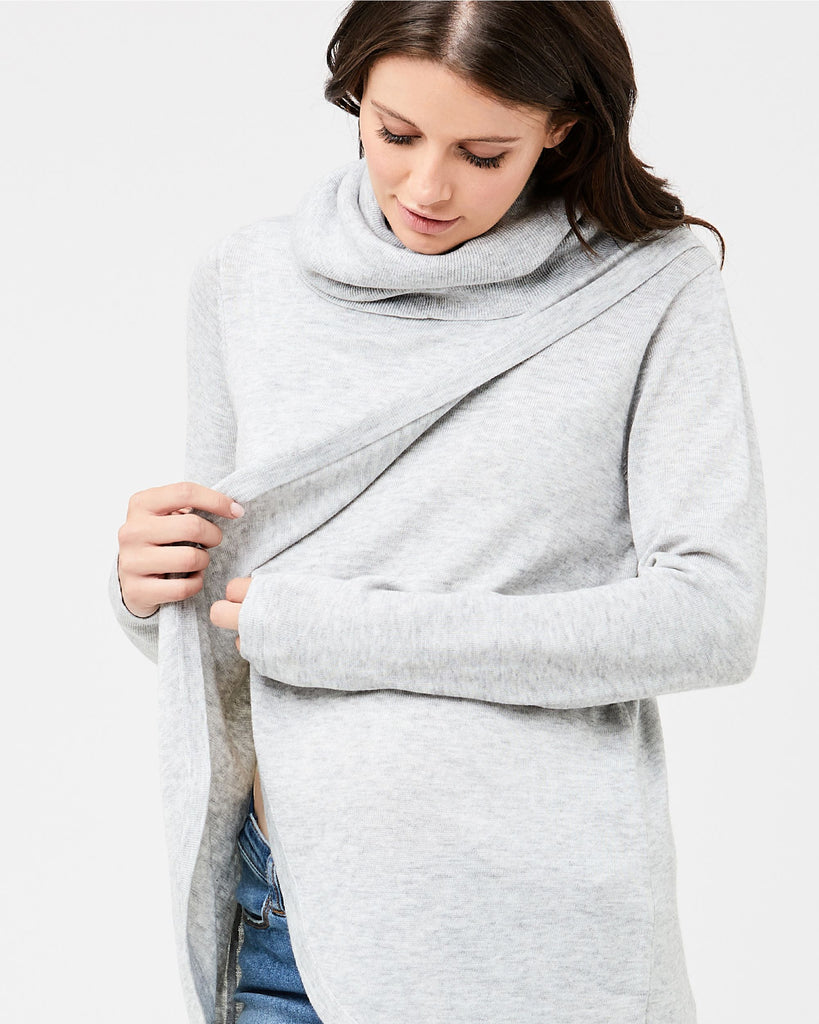COWL NECK NURSING TOP  - RIPE MATERNITY