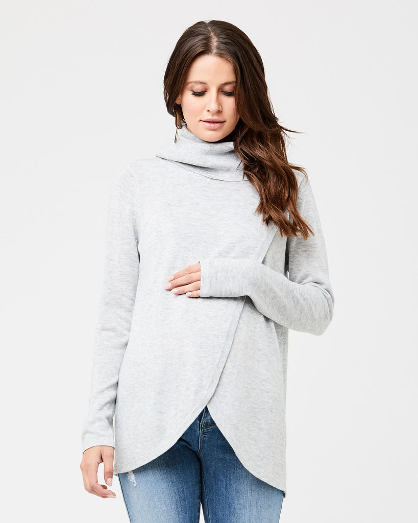COWL NECK NURSING TOP  - RIPE MATERNITY