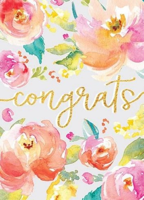 GRAD FLOWERS CARD - PAPER E. CLIPS
