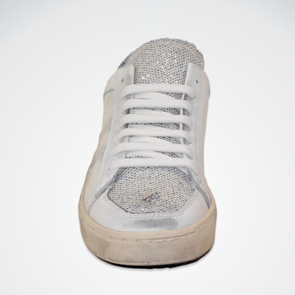 MESH ZEBRA STRIPE SILVER SNEAKER - PIRANHA