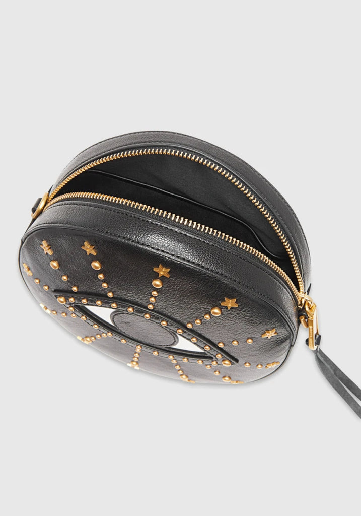 EVIL EYE CIRCLE CROSSBODY BAG - REBECCA MINKOFF