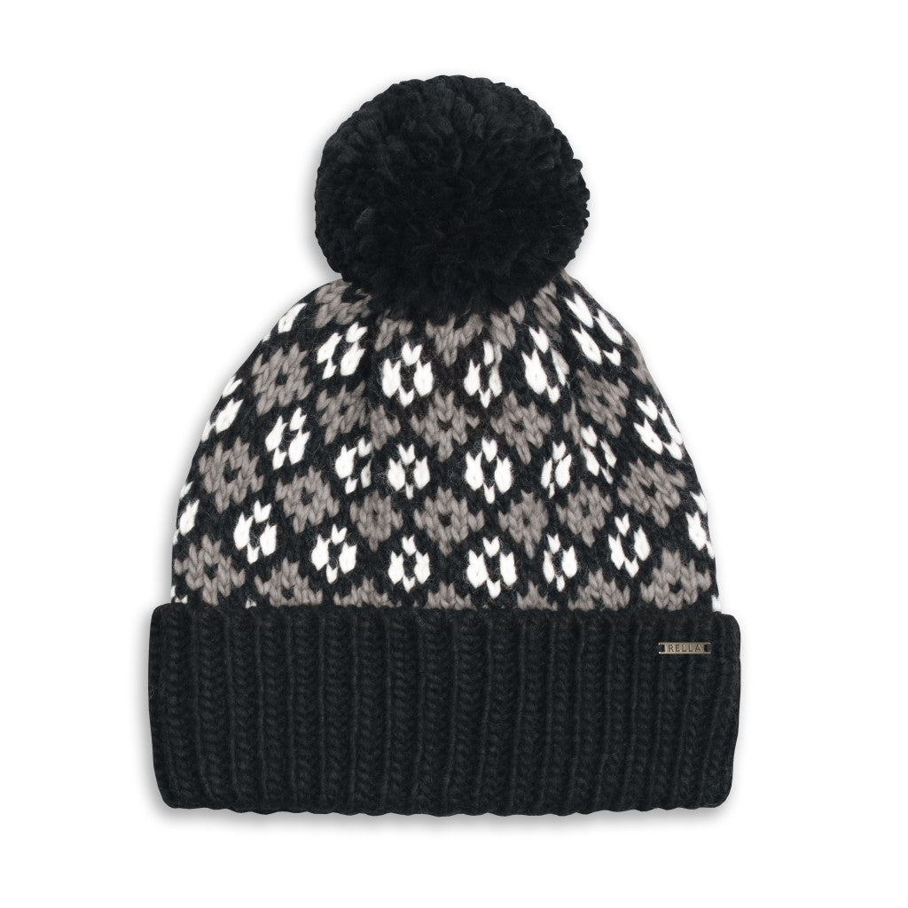 COLO POM BEANIE (BLACK MIX) - RELLA