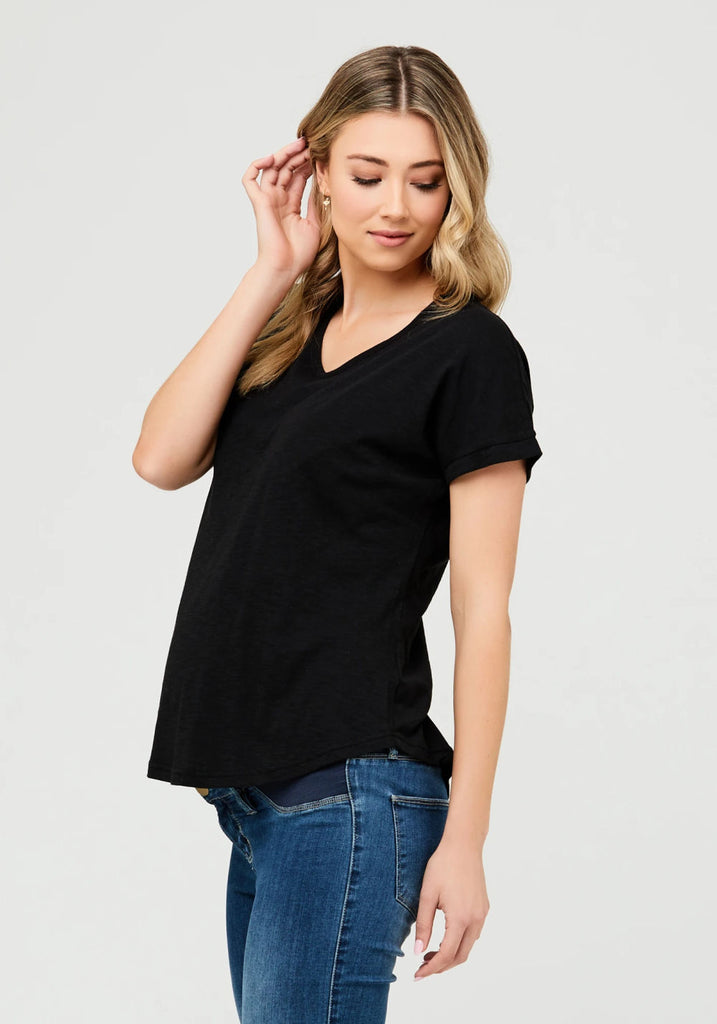 JAIDEN TEE (BLACK) - RIPE MATERNITY