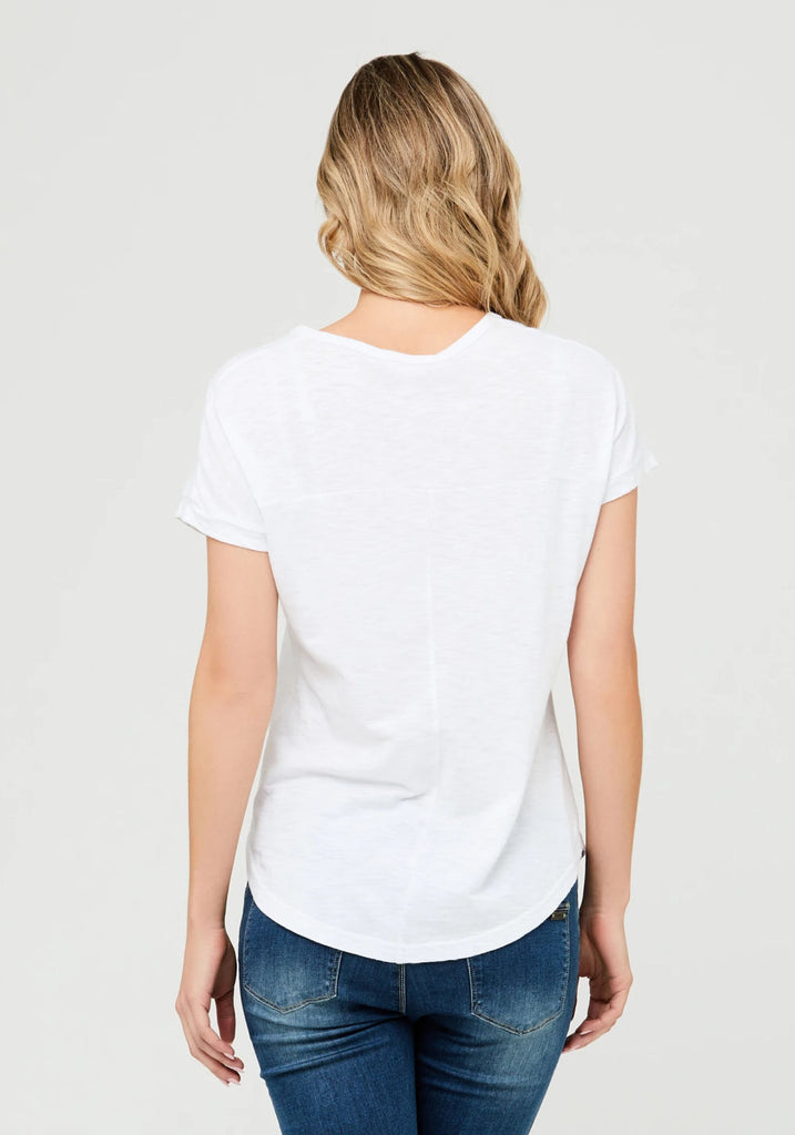 JAIDEN TEE (WHITE) - RIPE MATERNITY