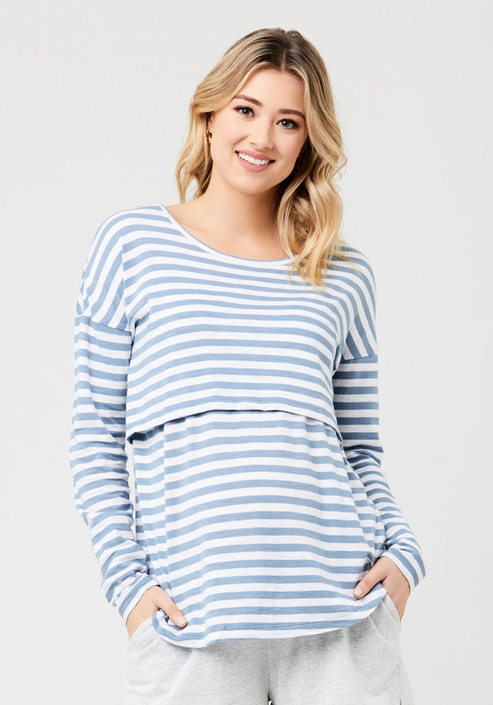 LIONEL LONG SLEEVE NURSING TOP- RIPE MATERNITY