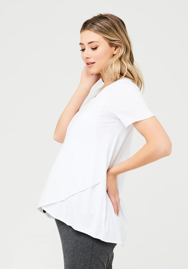 RAW EDGE NURSING TOP - RIPE MATERNITY