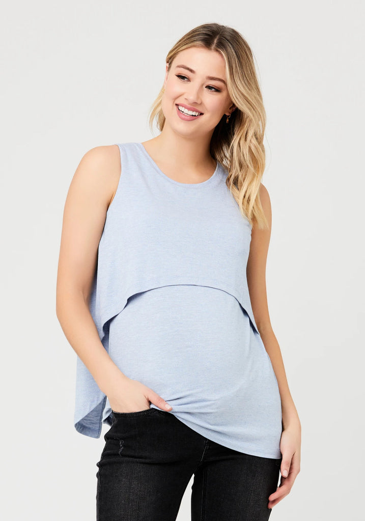 SUMMER SWING BACK NURSING TANK (SKY) - RIPE MATERNITY