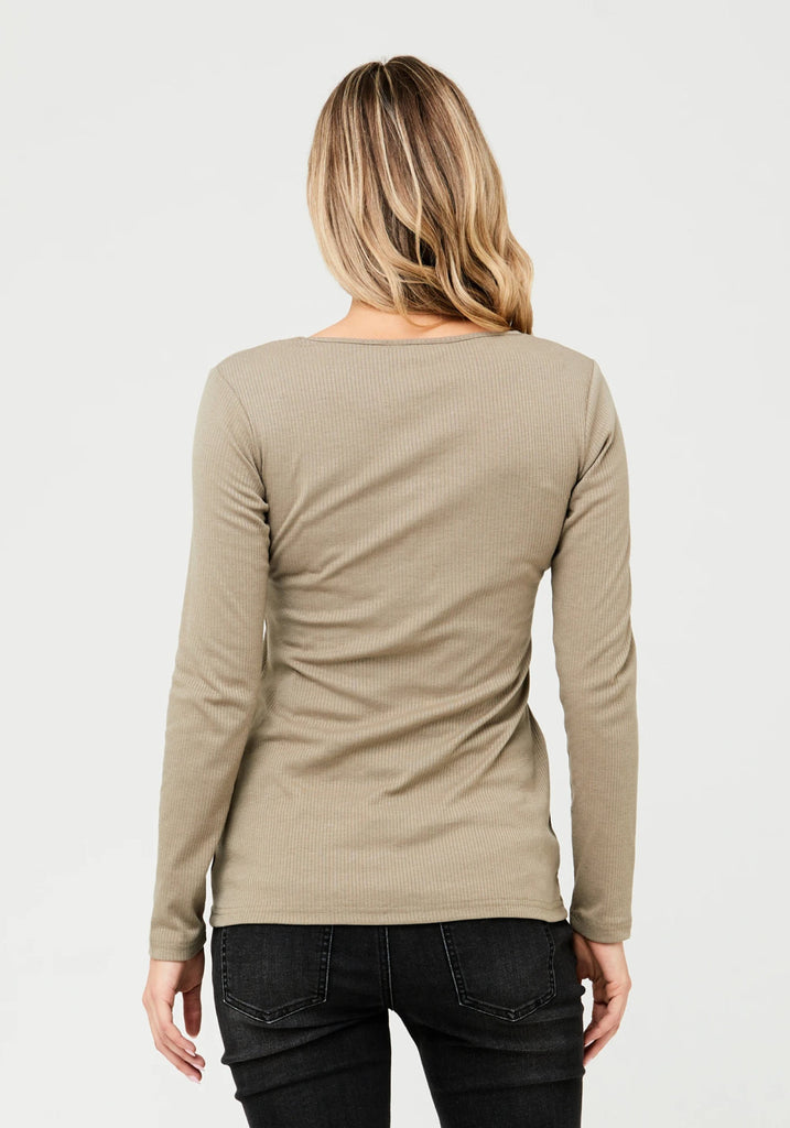 TESSA RIB NURSING TOP - RIPE MATERNITY