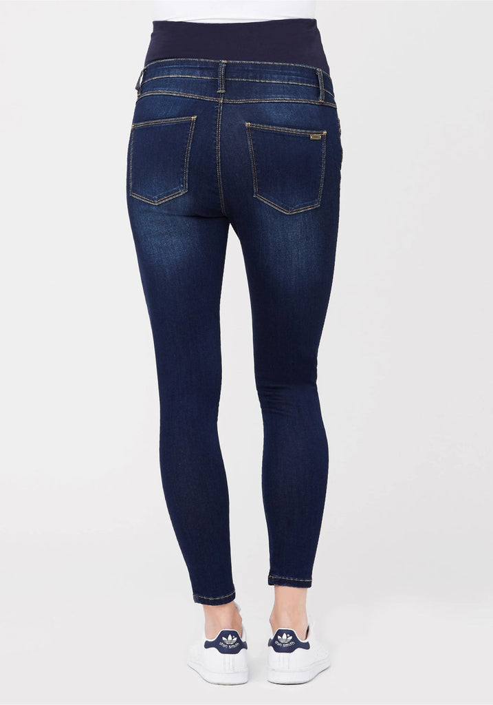 REBEL ANKLE GRAZER JEGGING (INDIGO) - RIPE MATERNITY