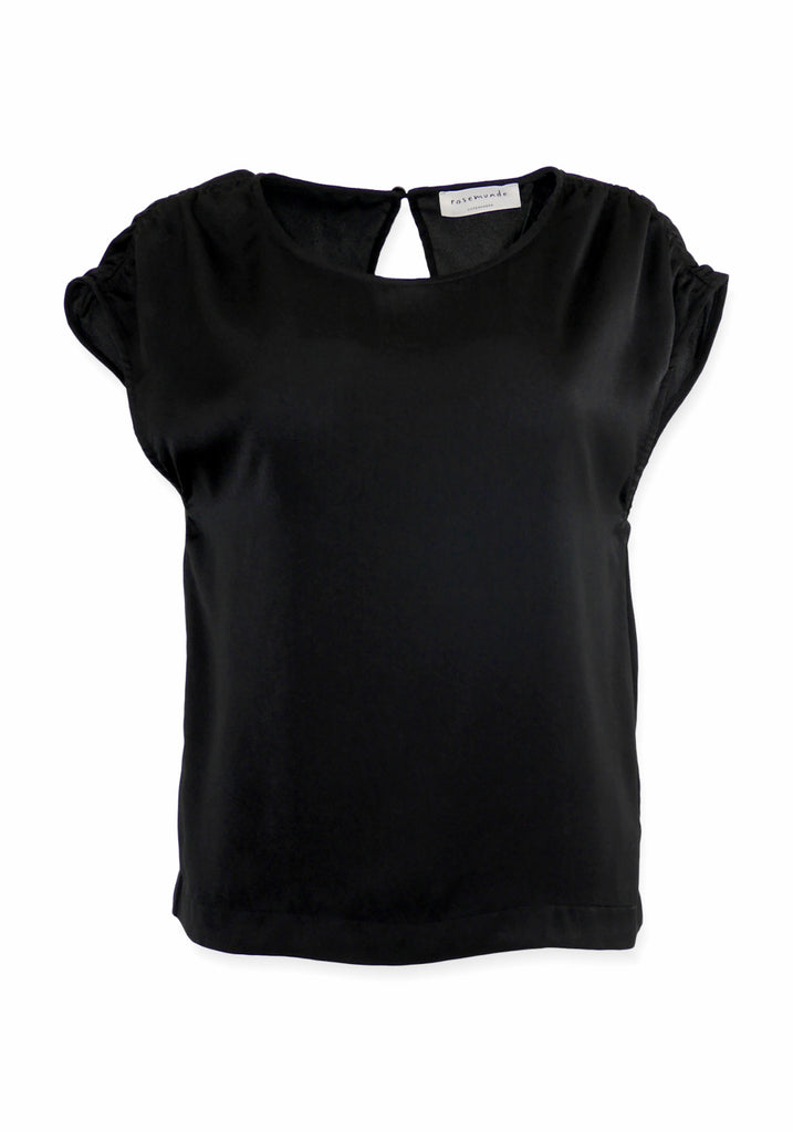 LILLY BLOUSE (BLACK) - ROSEMUNDE
