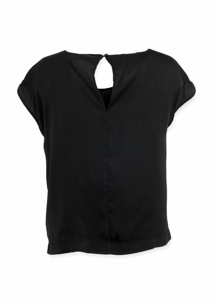 LILLY BLOUSE (BLACK) - ROSEMUNDE