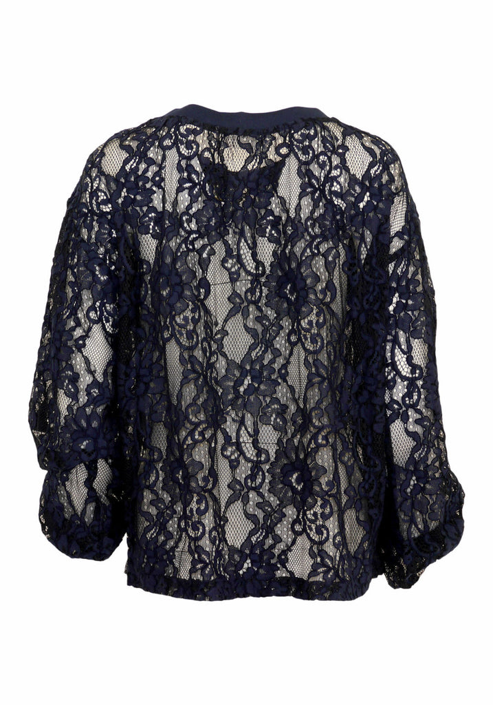 NOVARA BLOUSE (NAVY/BLACK) - ROSEMUNDE
