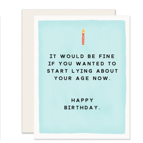 LYING ABOUT YOUR AGE - PAPER E.CLIPS