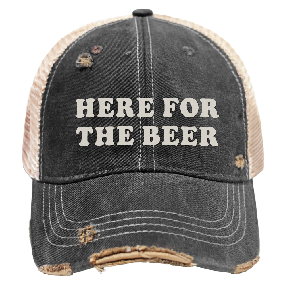 HERE FOR THE BEER HAT - RETRO BRAND