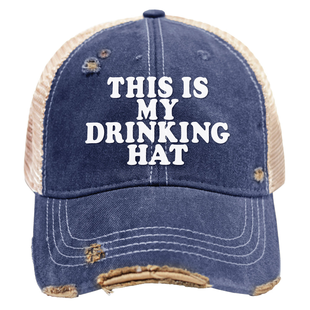 DRINKING HAT (NAVY) - RETRO BRAND