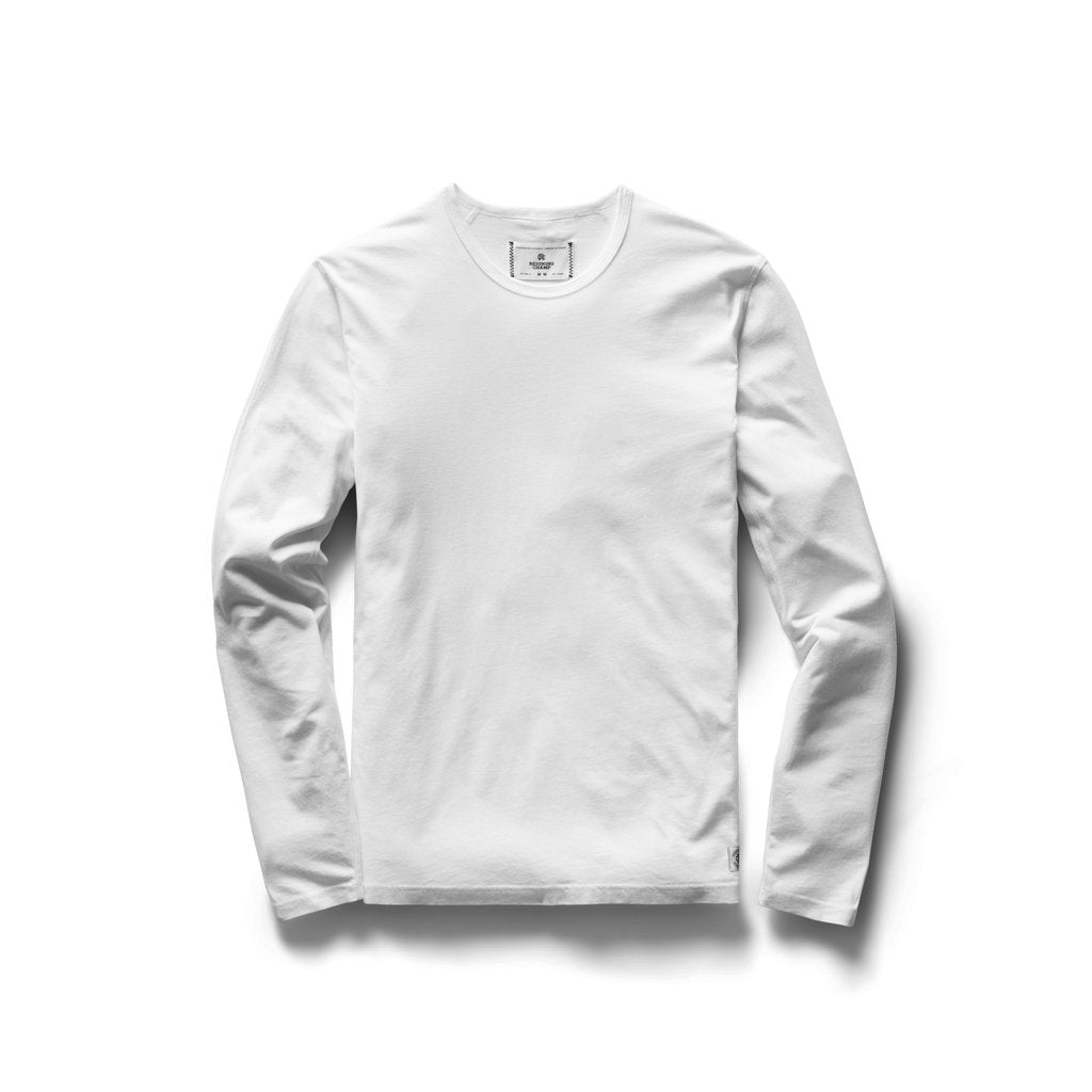 JERSEY LONG SLEEVE CREWNECK (WHITE) - REIGNING CHAMP