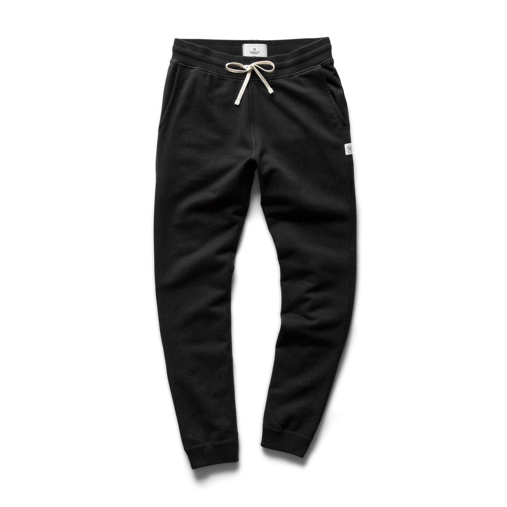 MIDWEIGHT SLIM FIT TERRY SWEAT PANT (BLACK) - REIGNING CHAMP