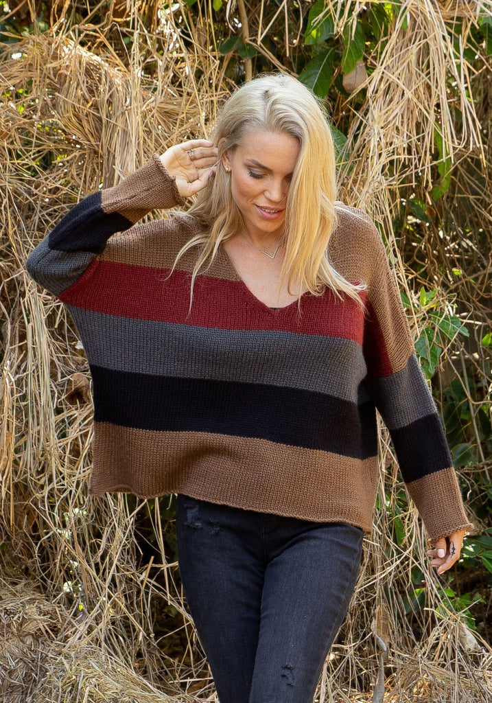 JAYNE STRIPE PULLOVER - WOODEN SHIPS