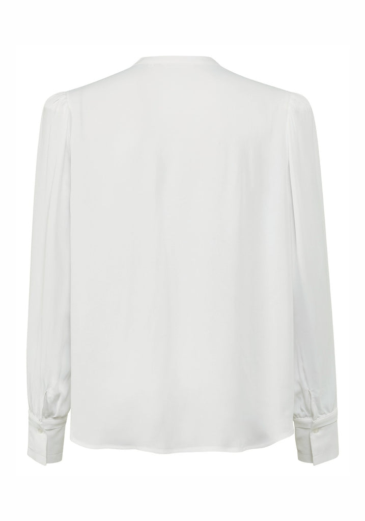 PUFF SHOULDER BUTTON UP BLOUSE - YAYA